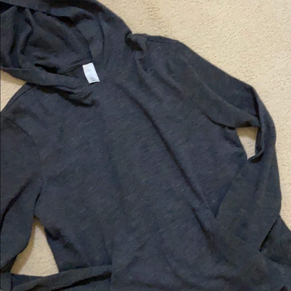 Gap hoodie light weight black heather size xs